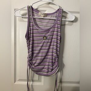 Purple Striped Women's Top